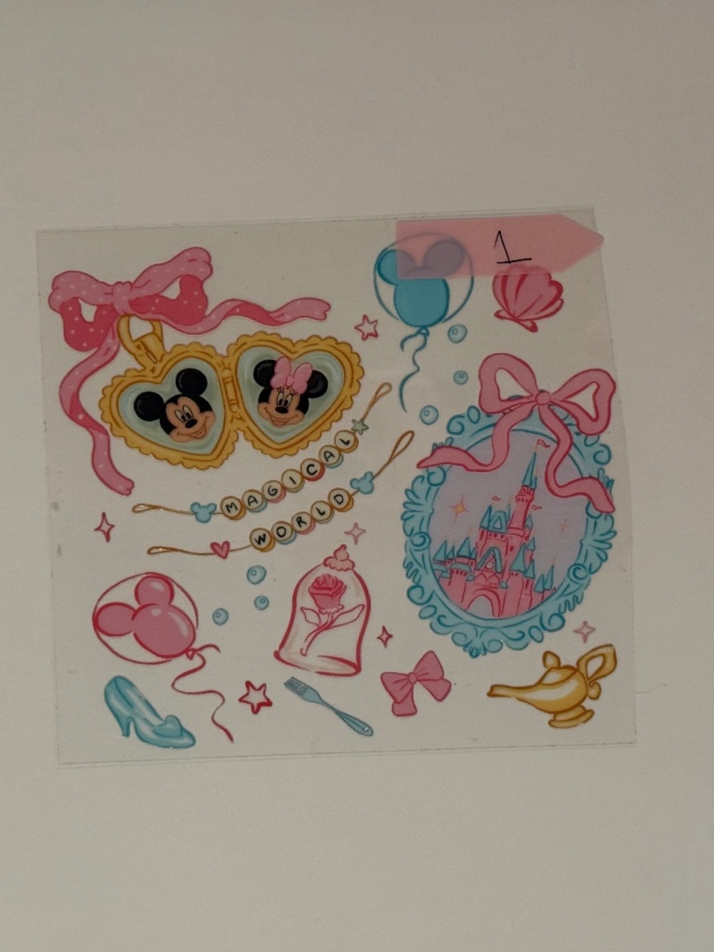 Disney inspired UV Sticker